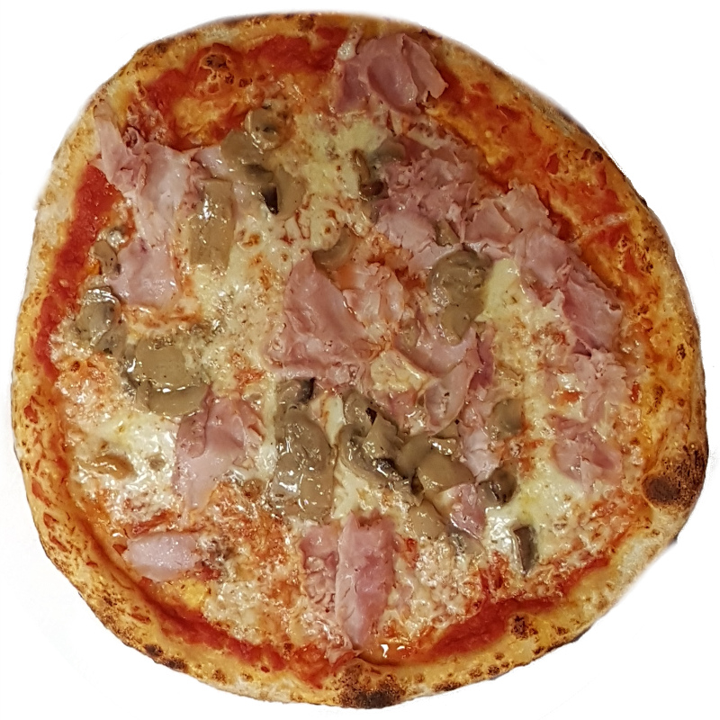 Foto Pizza Prosciutto e funghi